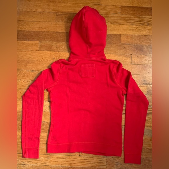 Abercrombie Red Y2K Zip-Up Hoodie - Picture 2 of 7